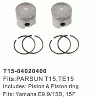 2 STROKE - PISTON, PISTON RING & BEARING - PARSUN T15/TE15 - YAMAHA E9.9/15D, 15F - T15-04020400 - Parsun